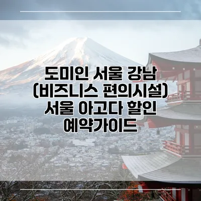 도미인 서울 강남 (비즈니스 편의시설) 서울 아고다 할인 예약가이드