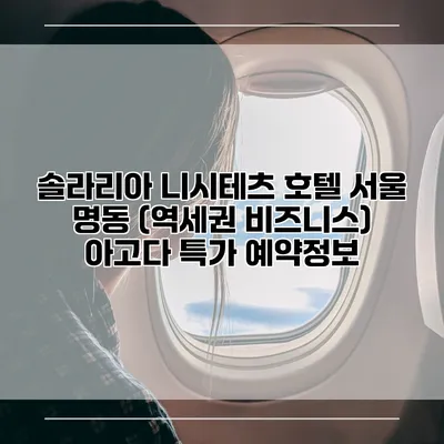 솔라리아 니시테츠 호텔 서울 명동 (역세권 비즈니스) 아고다 특가 예약정보