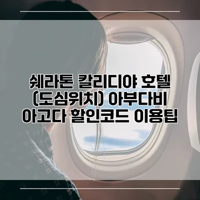 쉐라톤 칼리디야 호텔 (도심위치) 아부다비 아고다 할인코드 이용팁