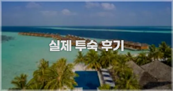 💬 실제 투숙 후기