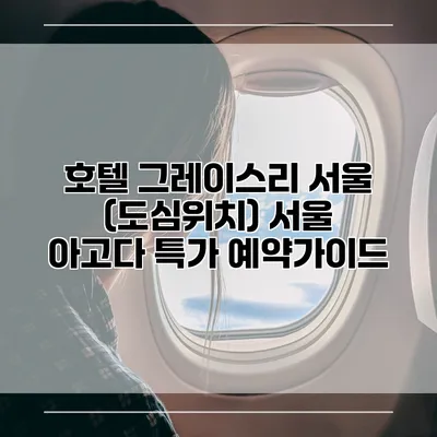 호텔 그레이스리 서울 (도심위치) 서울 아고다 특가 예약가이드
