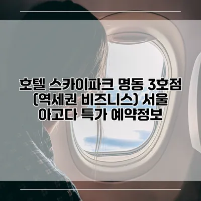 호텔 스카이파크 명동 3호점 (역세권 비즈니스) 서울 아고다 특가 예약정보