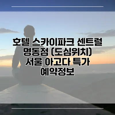 호텔 스카이파크 센트럴 명동점 (도심위치) 서울 아고다 특가 예약정보