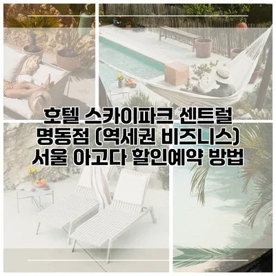 호텔 스카이파크 센트럴 명동점 (역세권 비즈니스) 서울 아고다 할인예약 방법